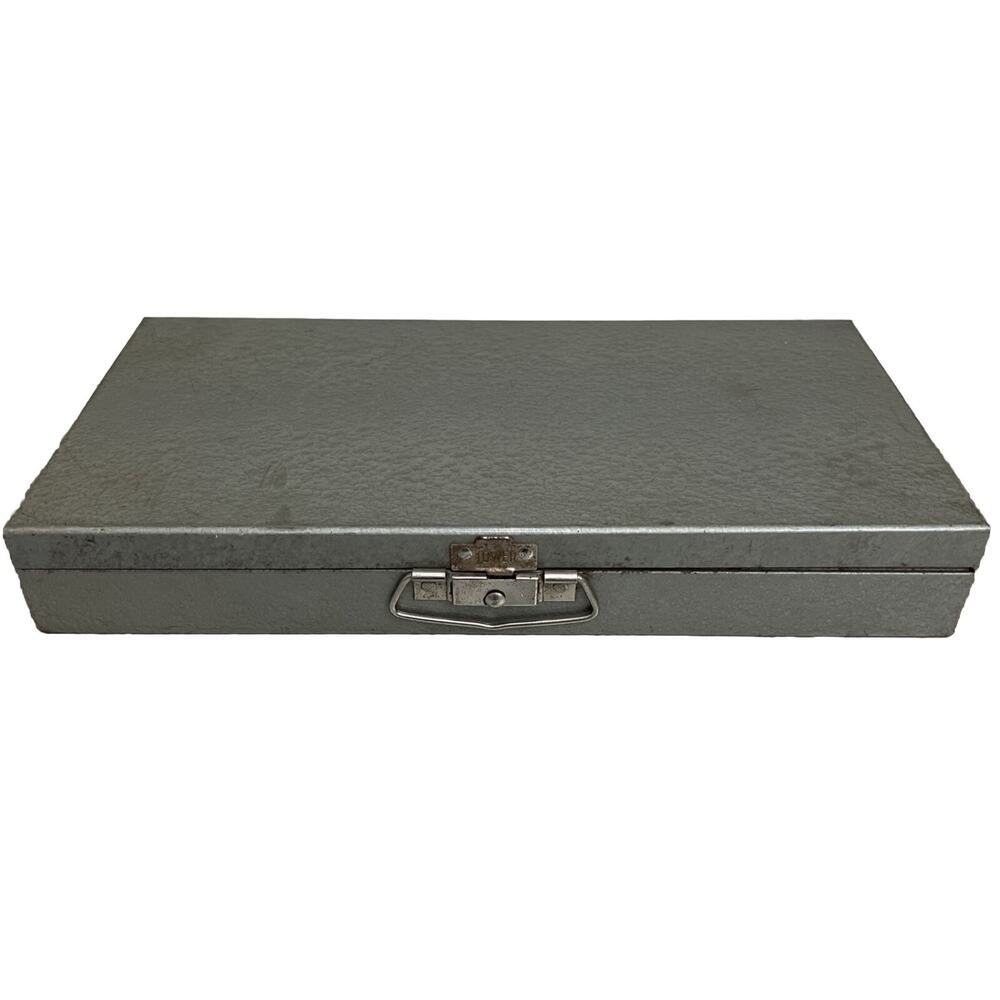 Vintage Tower Metal With Slides Projector Slides MCM Decor Box‎ decor